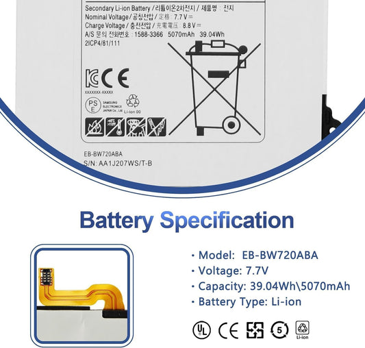 EB-BW720ABA Battery for Samsung Chromebook Plus V2, Chromebook 4/4+, & Galaxy Book 12