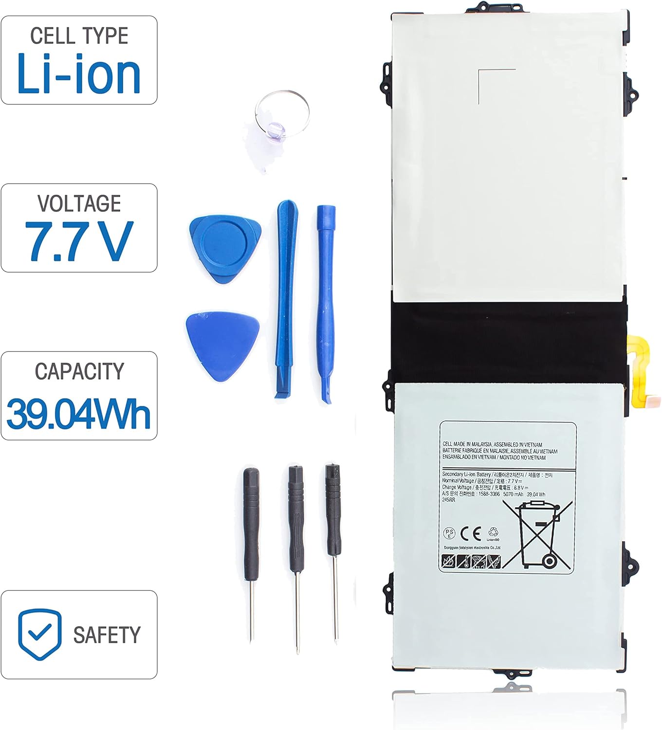 EB-BW720ABE Battery for Samsung Chromebook Plus V2 XE310XBA/XE350XBA/XE520QAB Series | BA43-00390A Replacement