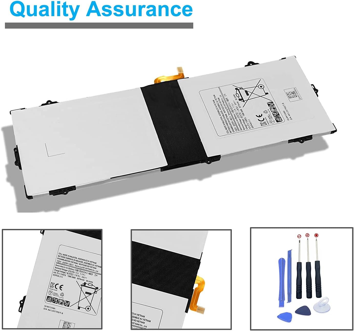 EB-BW720ABE Battery for Samsung Chromebook Plus V2 XE310XBA/XE350XBA/XE520QAB Series | BA43-00390A Replacement