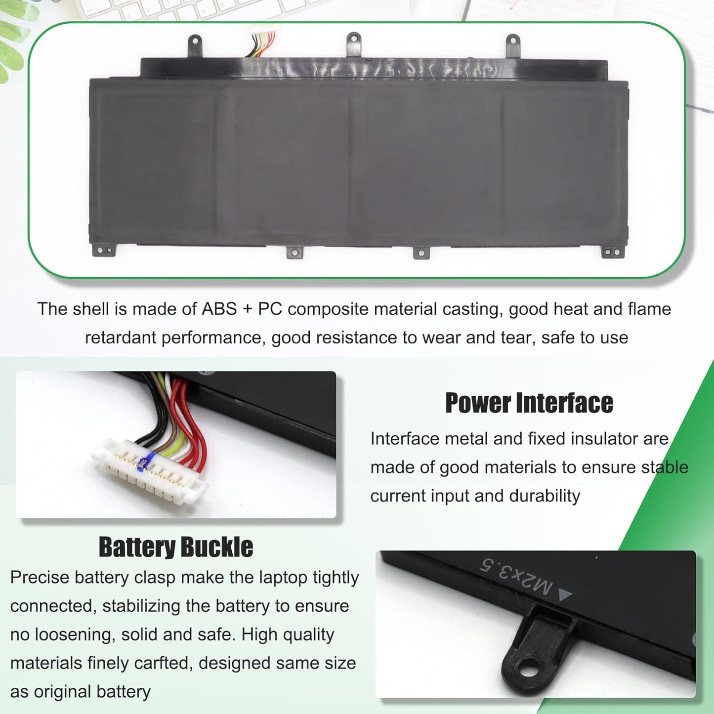 C41N2009 Laptop Battery Replacement for Asus ROG Flow X13 GV301 GV301QC GV301QE GV301QH GV301RA GV301RC GV301RE PV301 PV301QH Series B200-03850000 15.48V 62Wh