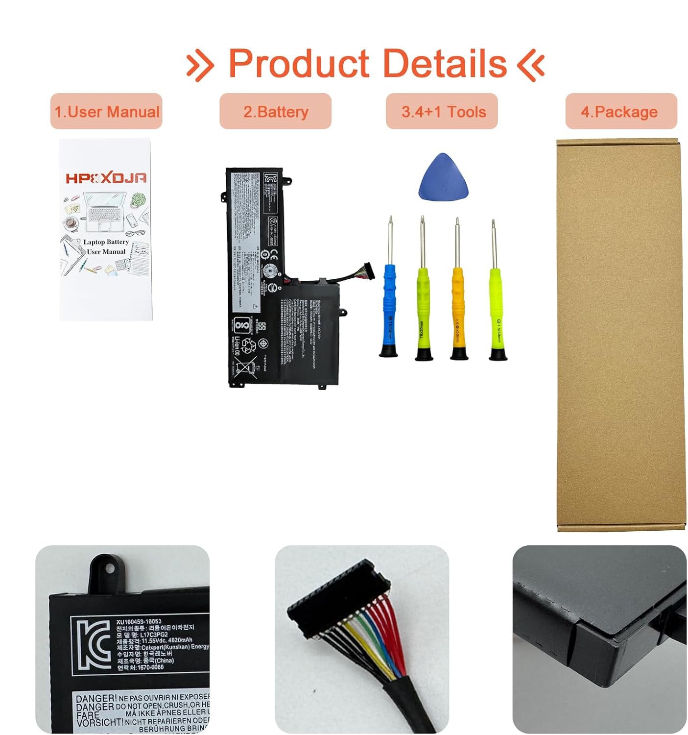 Genuine L17M3PG2 Laptop Battery for Lenovo Legion Y7000-2019, Y530, Y545, Y540, and Y7000P Series