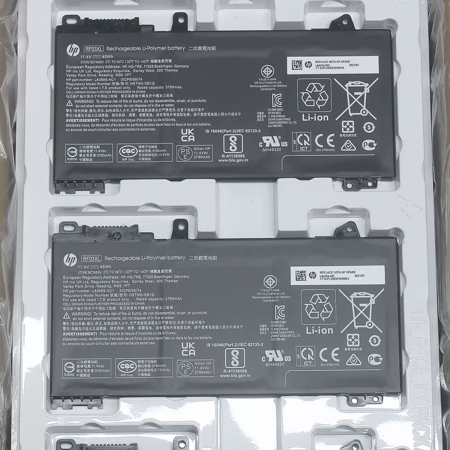 Genuine HW03XL Battery For HP Pavilion 15-EG 15-EH 15T-EG 17-CN 17-CP L97300-005
