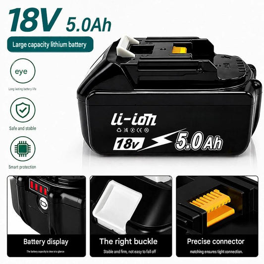 BL1850B 6.0Ah 18V Battery for Makita BL1850B BL1840B BL1830B