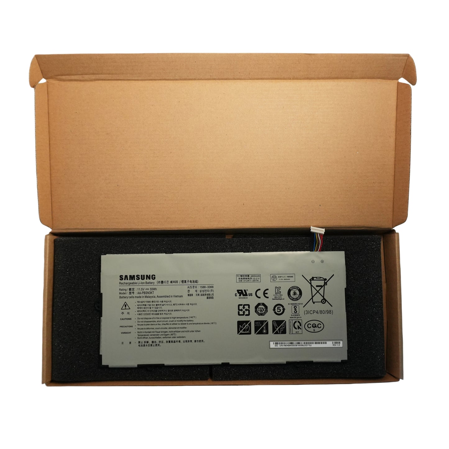 Original Samsung AA-PBSN3KT Battery Replacement for 730MBE, 750XBE, NP930MBE Series Laptops