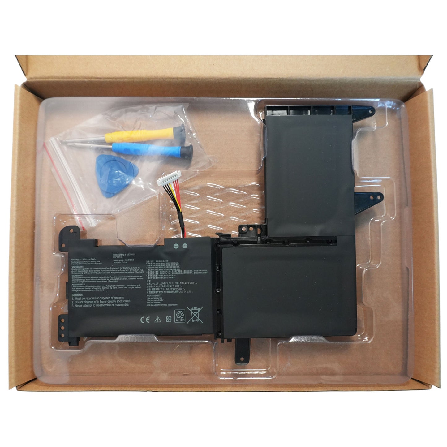 OEM B31N1637 / C31N1637 42Wh Replacement Battery for ASUS VivoBook S5100U, X510 Series Laptops