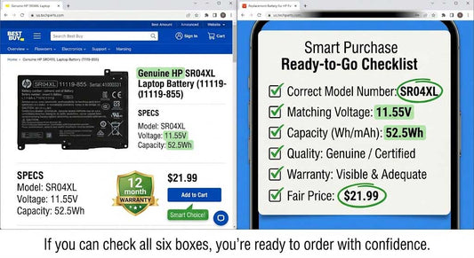 How to Buy an HP Laptop Battery: The 6 Checks That Actually Matter