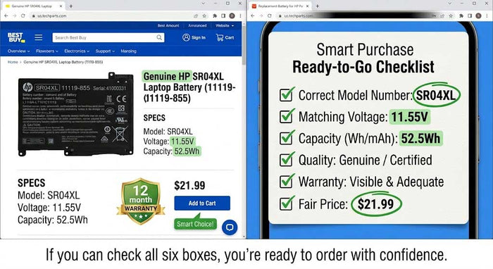 How to buy an HP laptop battery