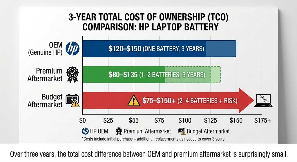 OEM vs. Aftermarket HP Batteries: What the Specs Don't Tell You