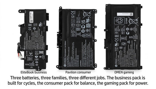 The 3 Battery Families of HP Laptops: A Comparison by Series