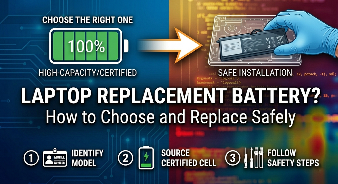 Laptop Replacement Battery: How to Choose and Replace Your Battery Safely
