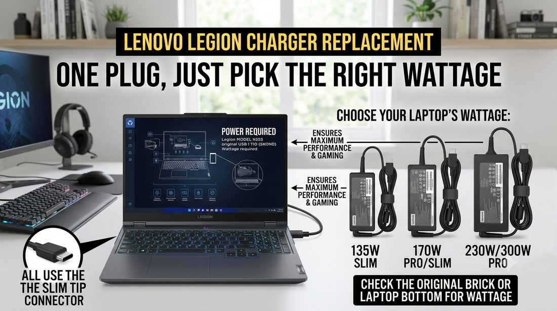 Lenovo Legion Charger Replacement: One Plug, Just Pick the Right Wattage