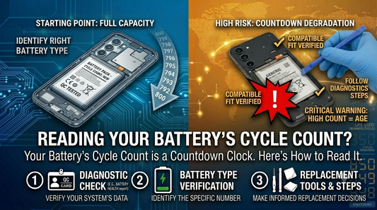 Your battery's cycle count is a countdown clock. Here's how to read it.