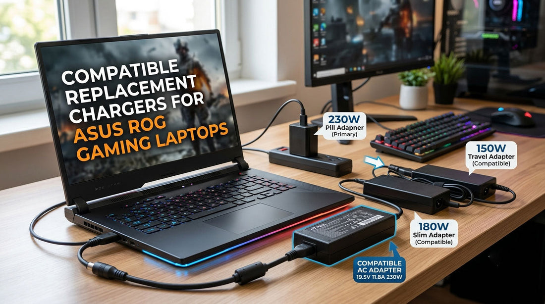 Compatible replacement chargers for ASUS ROG gaming laptops