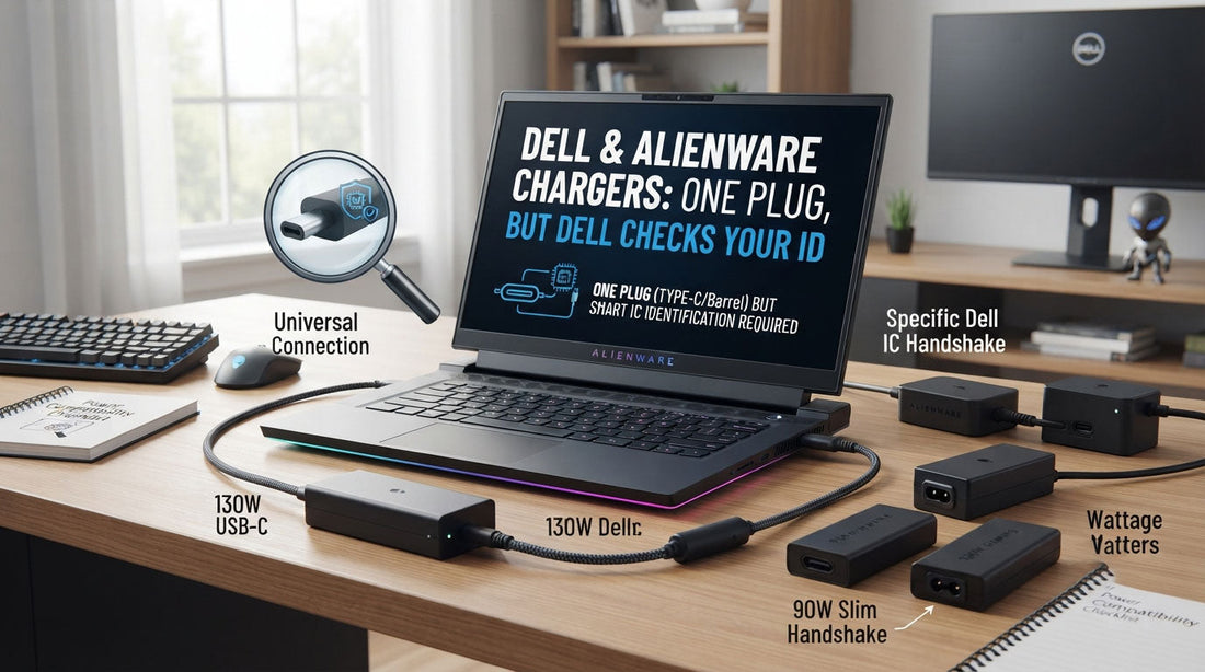 Dell & Alienware Chargers: One Plug for Everything, but Dell Checks Your ID