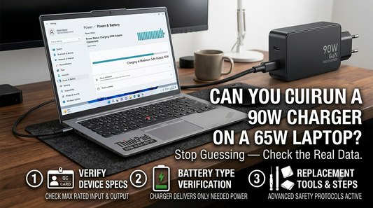 Can you run a 90W charger on a 65W laptop? Stop guessing — check it.