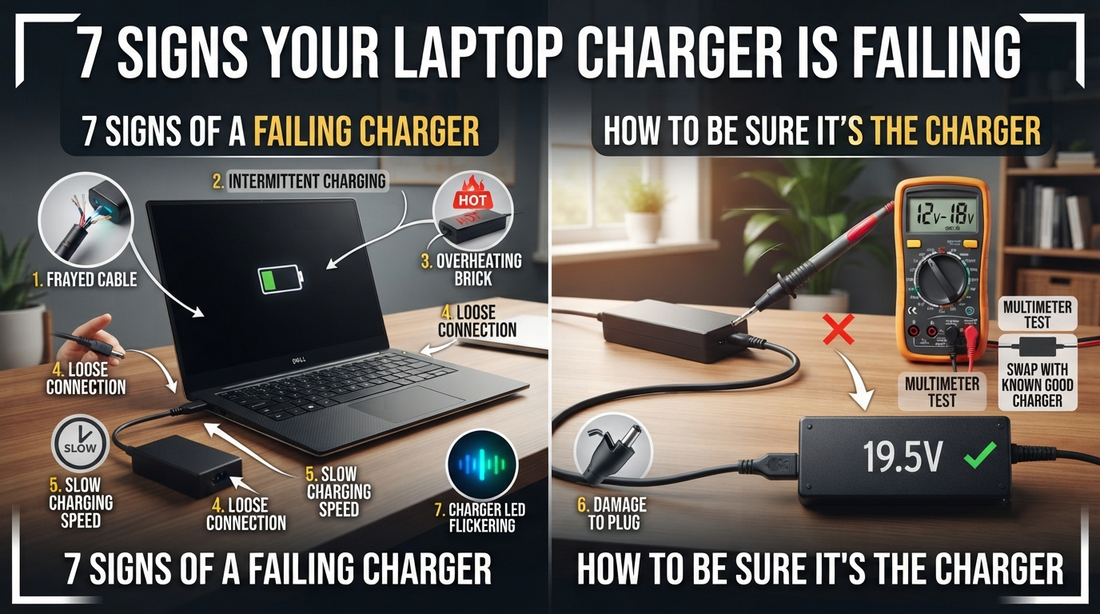 7 Signs Your Laptop Charger Is Failing (and How to Be Sure It's the Charger)