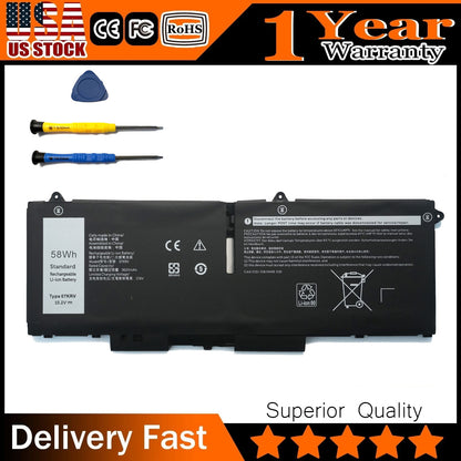NEW Dell Laptop Battery 07KRV | 58Wh for Latitude 5430/5530 & Precision 3570 | Ships Today