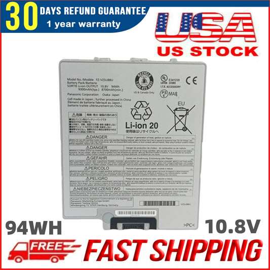 New FZ-VZSU88U 94Wh Battery for Panasonic Toughpad FZ-G1 Rugged Tablet