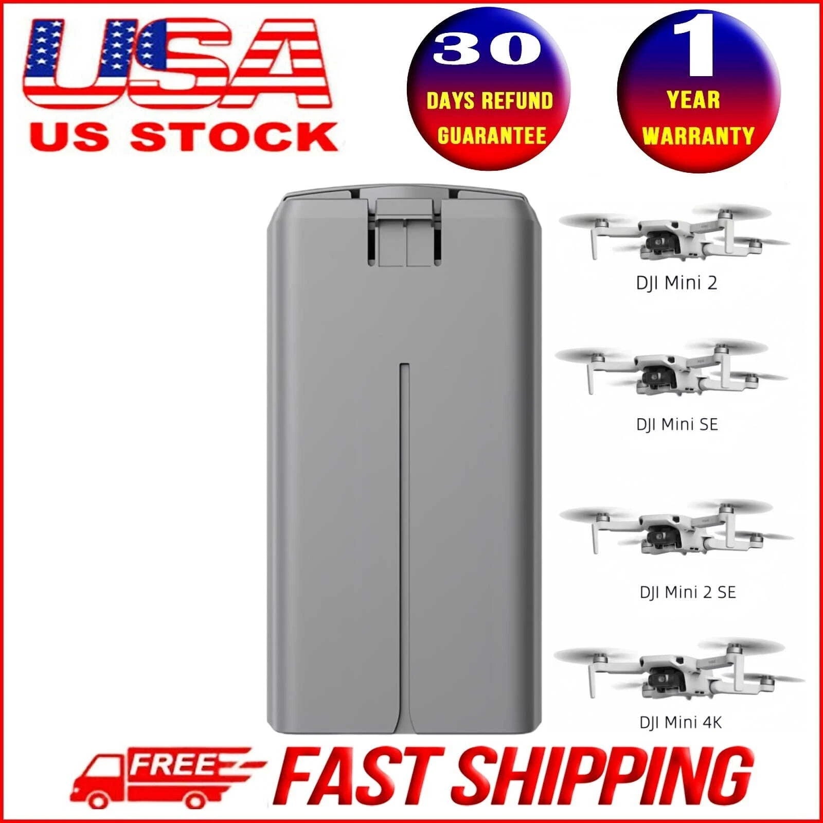 Genuine 2400mAh Intelligent Flight Battery for DJI Mini 2, Mini SE, Mini 4K, Mini 2 SE