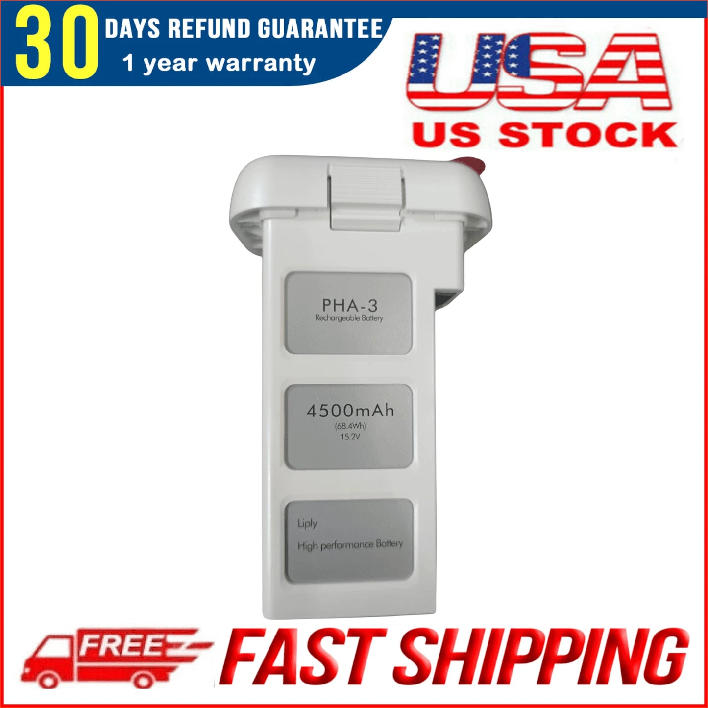 Genuine 68.4Wh 4500mAh DJI Phantom 3 Standard Advanced Pro Intelligent Battery