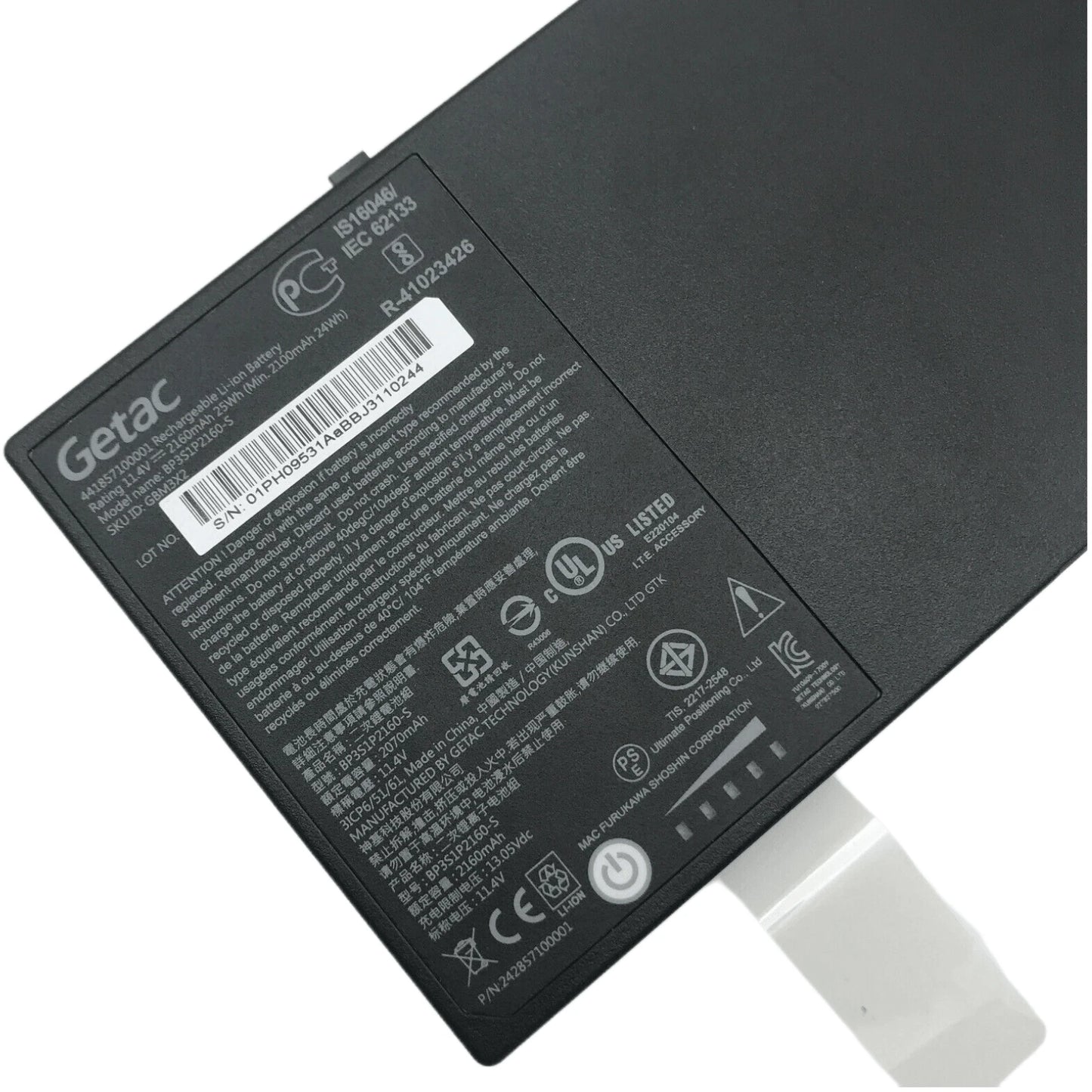 New Genuine BP3S1P2160-S Battery for Getac F110 G2, G3, G4 Rugged Tablet