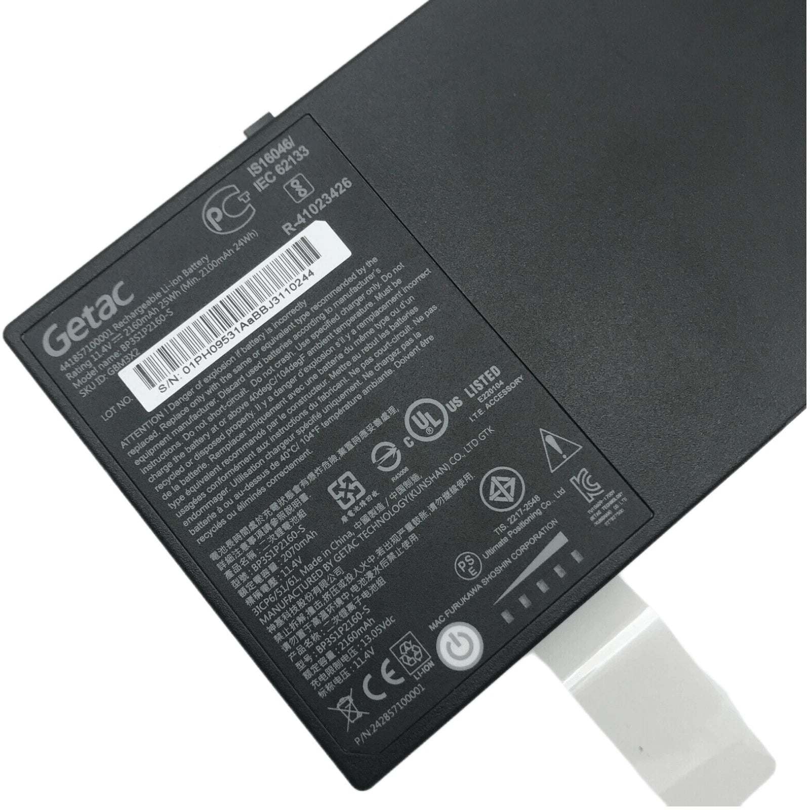 New Genuine BP3S1P2160-S Battery for Getac F110 G2, G3, G4 Rugged Tablet