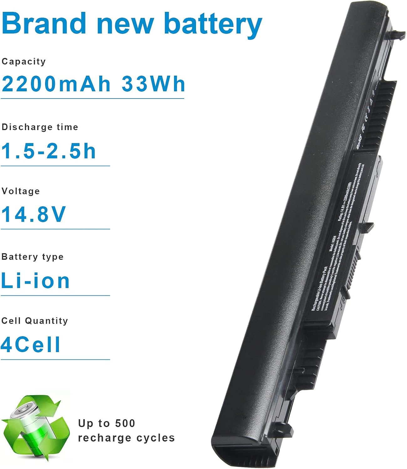 Genuine HS03 HS04 Laptop Battery for HP 240 G4, 245 G4, 250 G4, 255 G4 Series