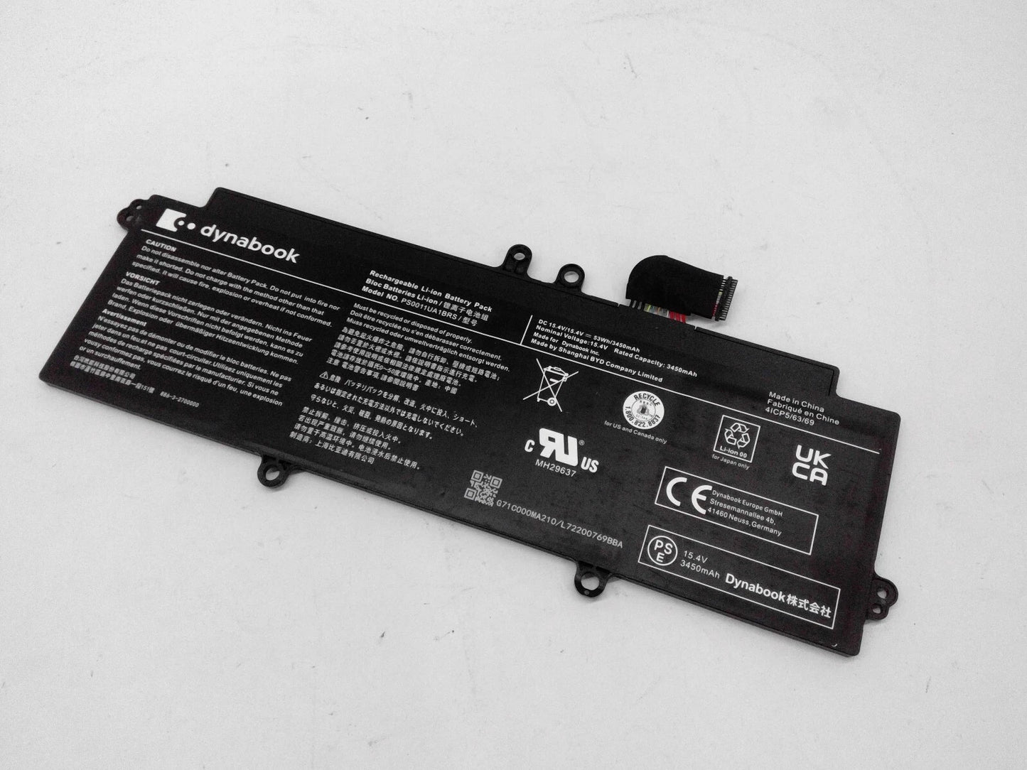 New Genuine PS0010UA1BRS 53Wh Battery for Toshiba Dynabook Portege X30W X30W-J