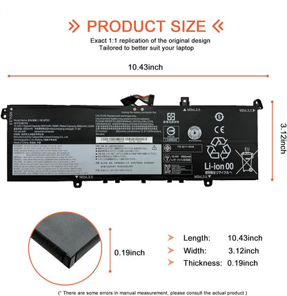 Genuine L19C4PDD Laptop Battery for Lenovo ThinkBook 13S G2 ITL & 14S G2 ITL Series