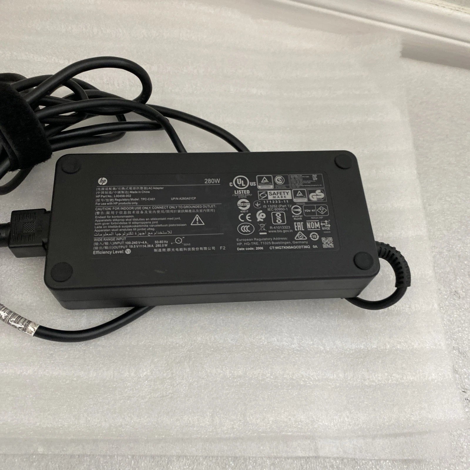New Genuine 280W TPC-CA61 AC Adapter for HP Engage One Pro All-in-One System