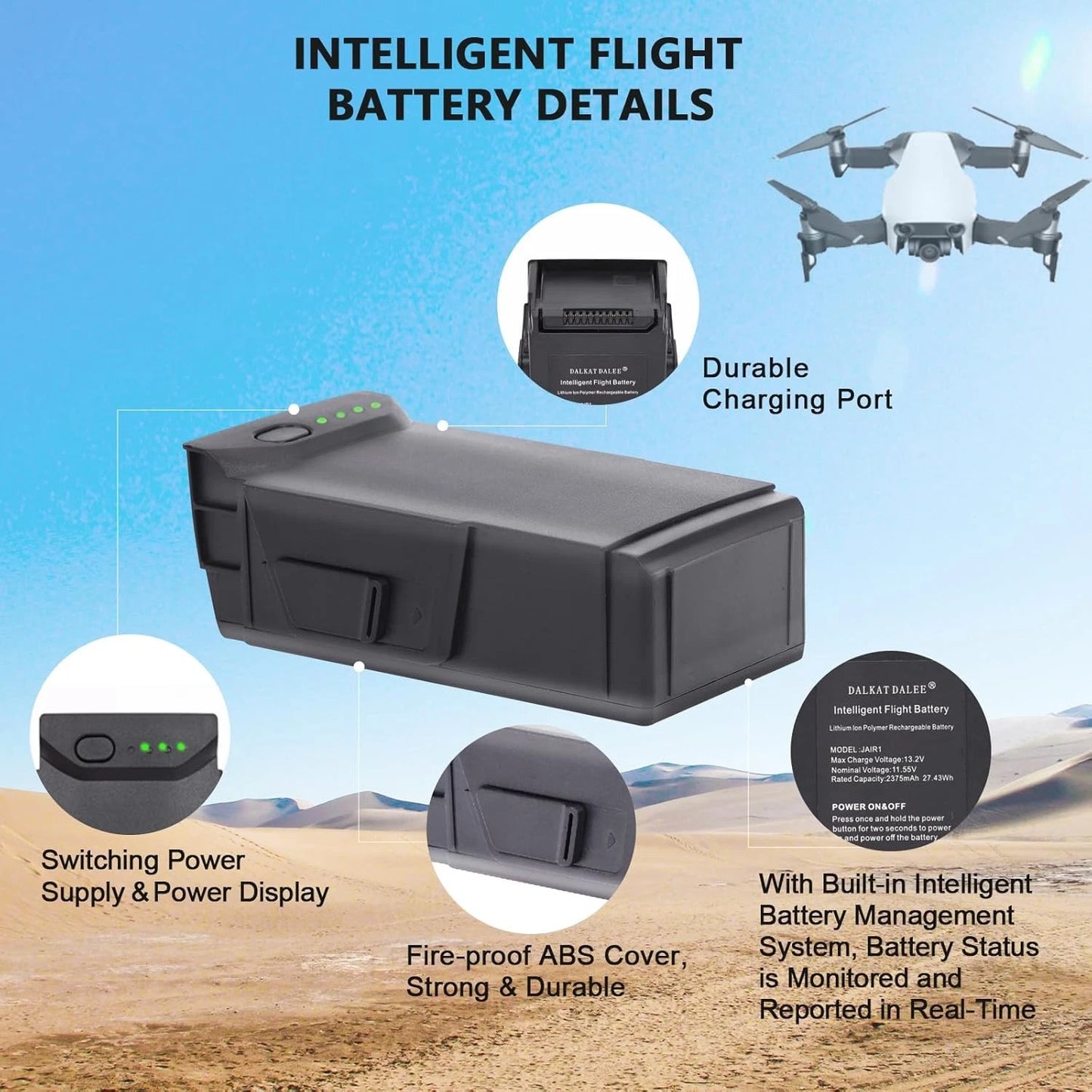 Mavic Air Battery for DJI Intelligent Flight Battery Compatible with DJI Mavic