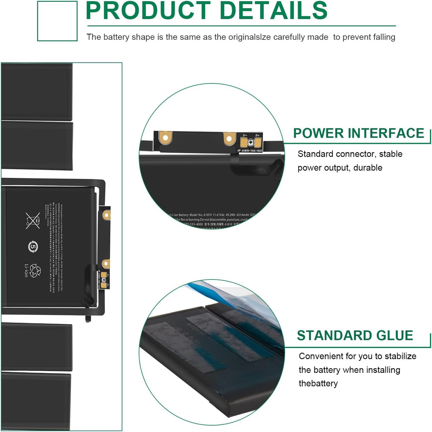 New Genuine A1819 OEM Battery for Apple MacBook Pro 13" A1706 Late 2016 Mid 2017