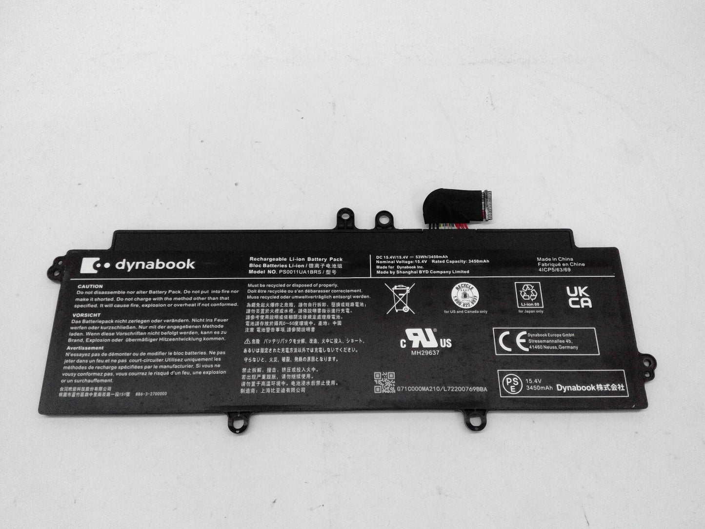 New Genuine PS0010UA1BRS 53Wh Battery for Toshiba Dynabook Portege X30W X30W-J