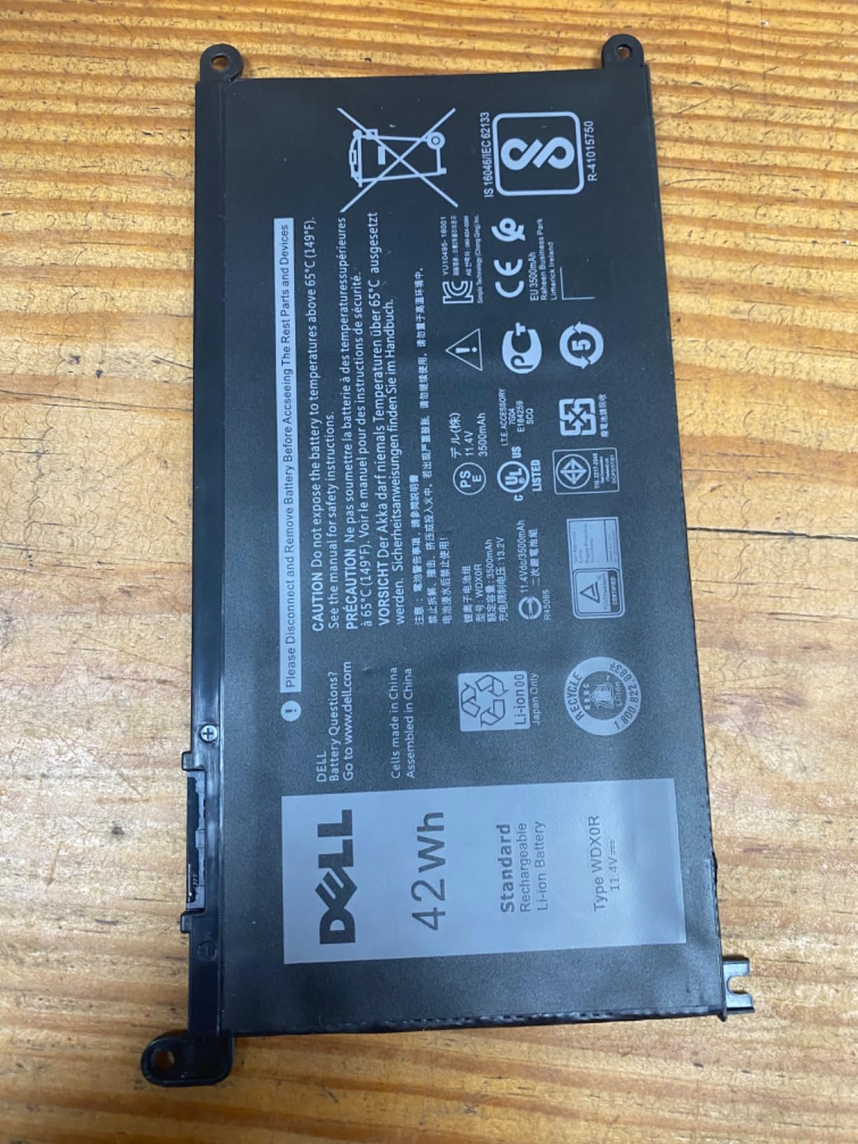 Genuine WDX0R Laptop Battery for dell Inspiron 15 7579 7569 5578 5565 5567 5568 5570 5775 5579 7560 7570 13 5378 5368 7375 7368 7378 17 5765 5767 5770 Series P69G001 P58F P58F001 P75F P66F P69G 3CRH3