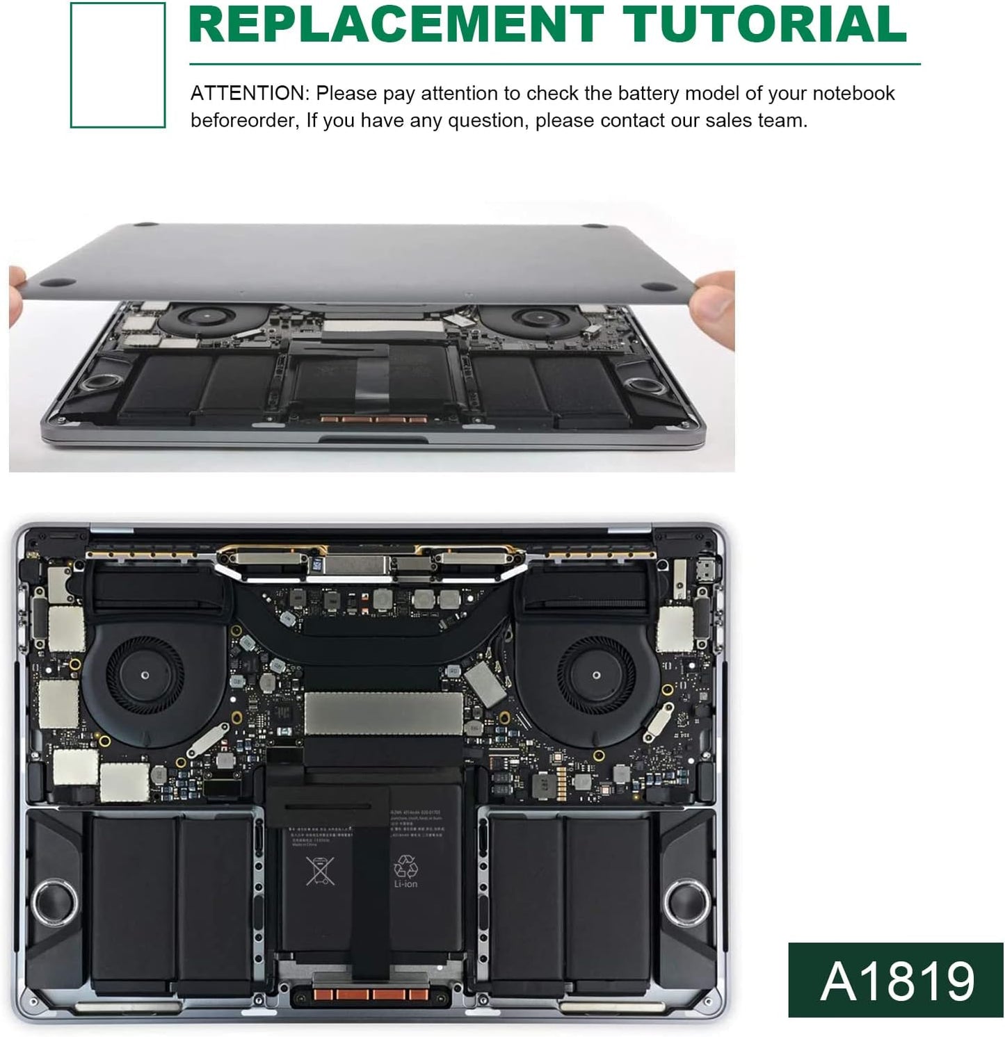 New Genuine A1819 OEM Battery for Apple MacBook Pro 13" A1706 Late 2016 Mid 2017