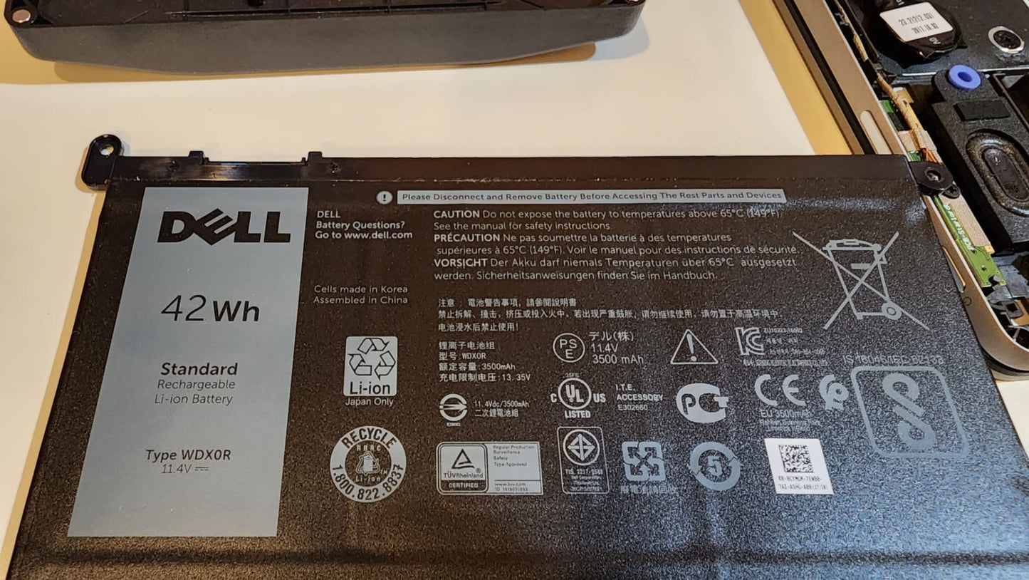 Genuine WDX0R Laptop Battery for dell Inspiron 15 7579 7569 5578 5565 5567 5568 5570 5775 5579 7560 7570 13 5378 5368 7375 7368 7378 17 5765 5767 5770 Series P69G001 P58F P58F001 P75F P66F P69G 3CRH3