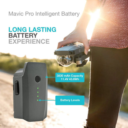 11.4V 3830mAh 43.6Wh DJI Mavic Pro Intelligent Flight Battery Replacement