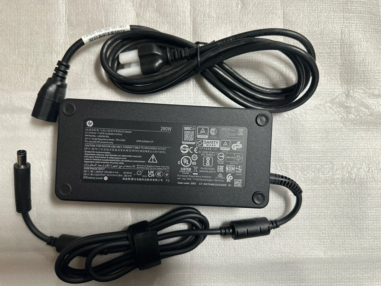 New Genuine 280W TPC-CA61 AC Adapter for HP Engage One Pro All-in-One System