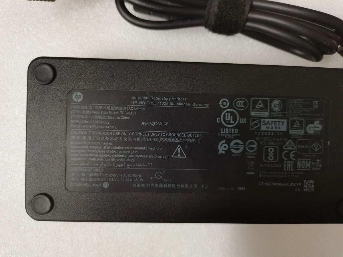 New Genuine 280W TPC-CA61 AC Adapter for HP Engage One Pro All-in-One System