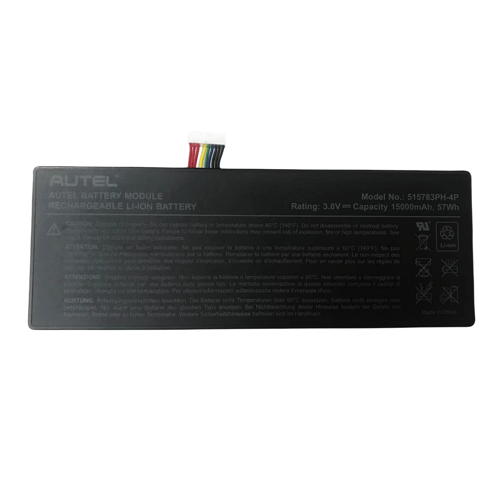 515783-4P 515783PH-4P Battery for AUTEL MaxiCOM MK908P MK908 Pro Scanner Replacement