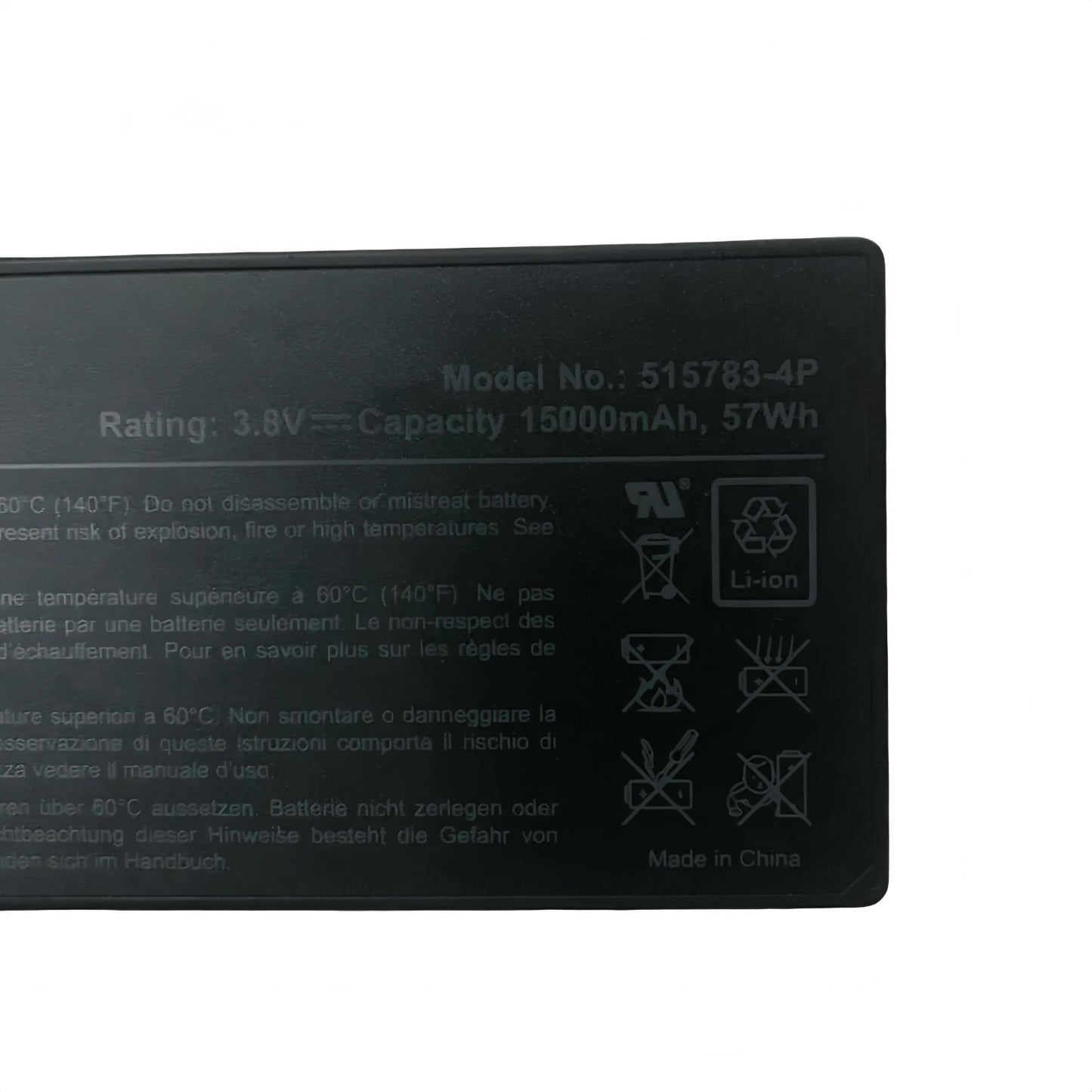 515783-4P 515783PH-4P Battery for AUTEL MaxiCOM MK908P MK908 Pro Scanner Replacement