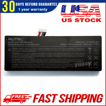 515783-4P 515783PH-4P Battery for AUTEL MaxiCOM MK908P MK908 Pro Scanner Replacement