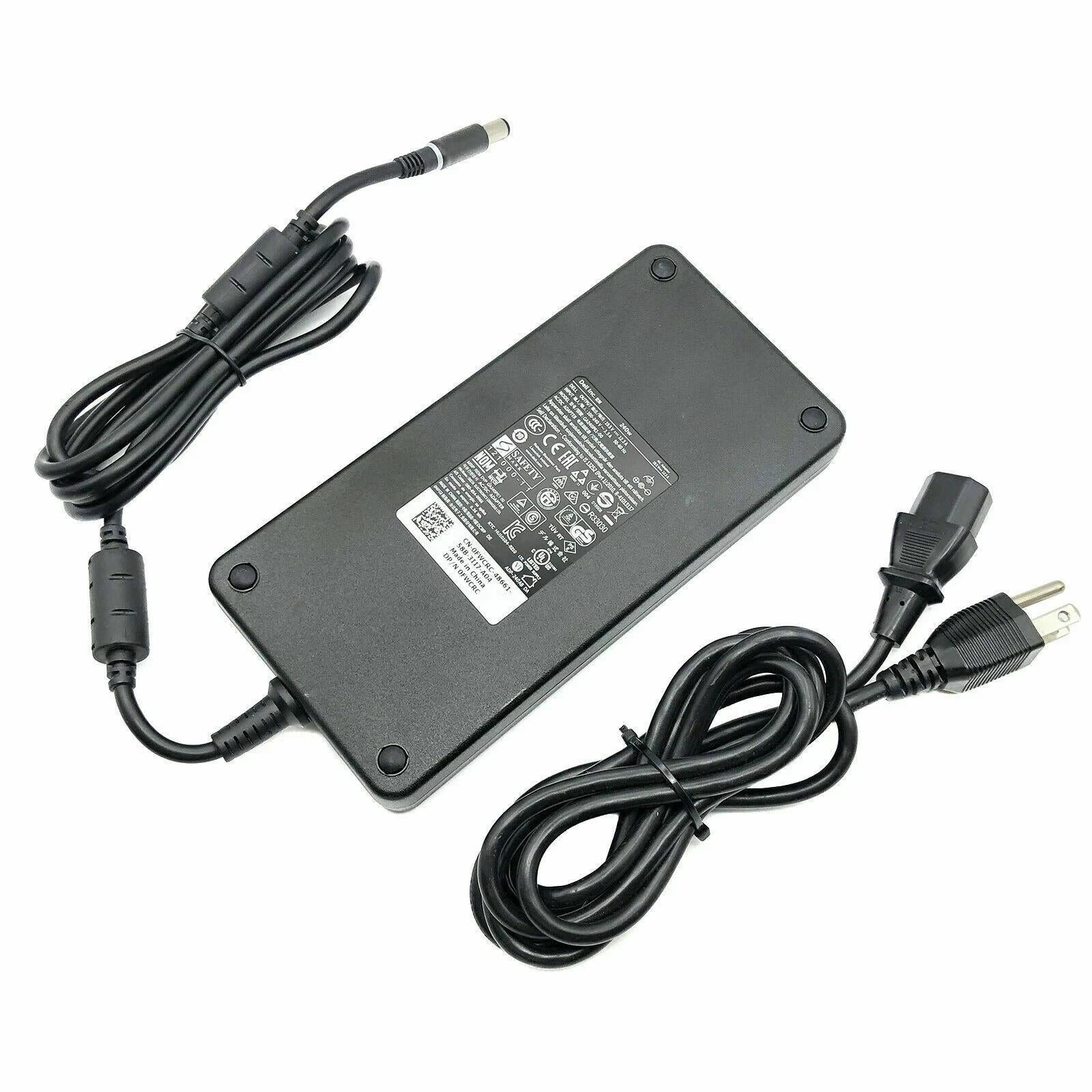 Original Dell LA240PM160 PA9E 240W Laptop Charger 19.5V 12.3A for Alienware & Precision Series