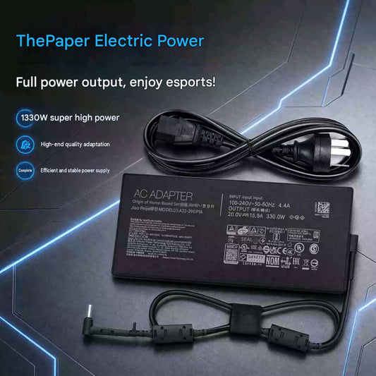 ASUS 330W A22-330P1A Charger Replacement for ROG Strix SCAR 16, 17, 17 SE, 18 and Zephyrus Duo 16