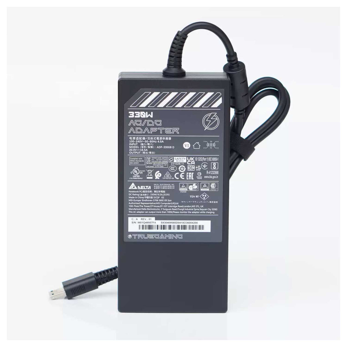 Genuine MSI ADP-330GB D 330W Charger 20V 16.5A for Vector 16 HX A14V