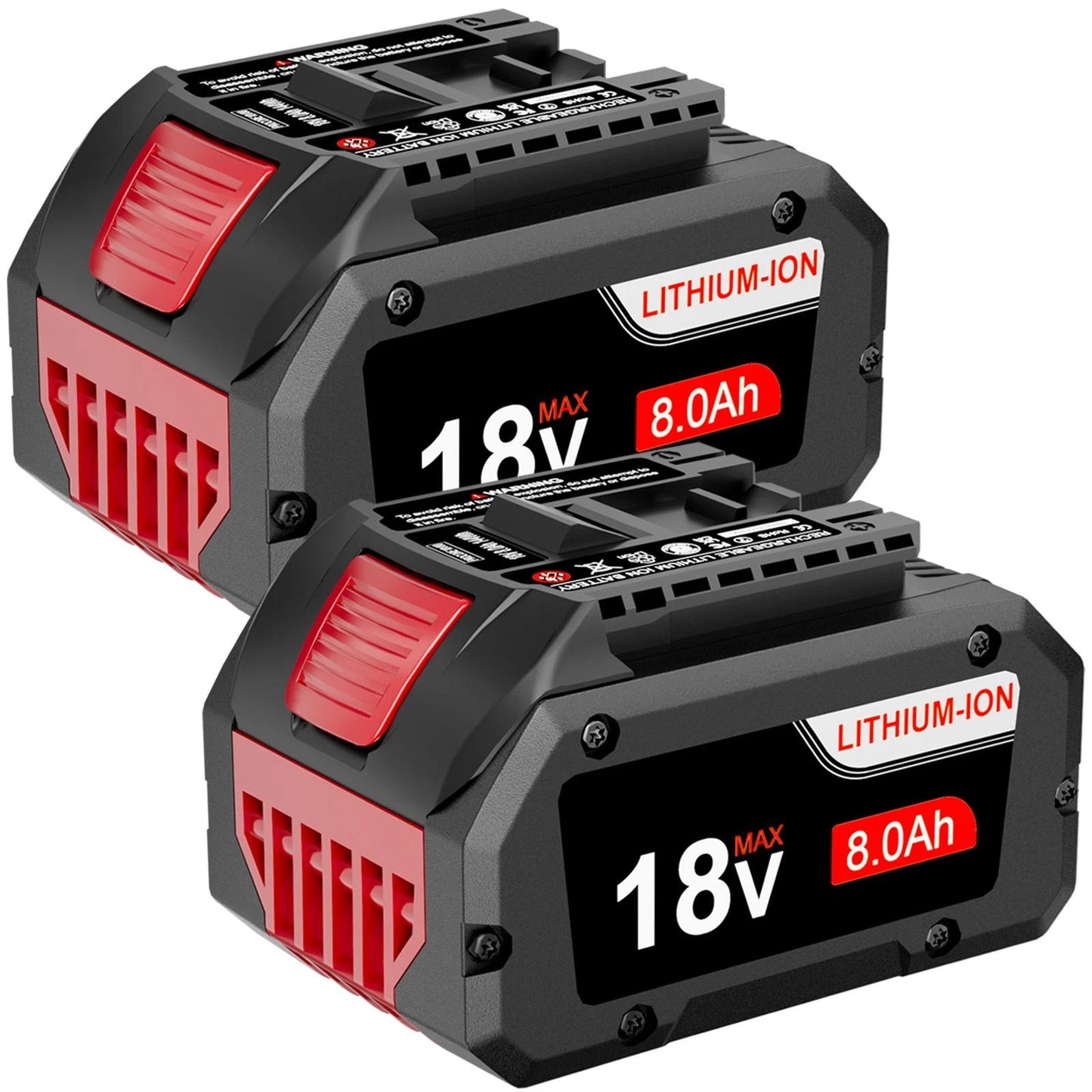 2-Pack Battery Replacement for Bosch BAT609 BAT610G BAT618 GSR18V-LI