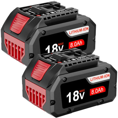 2-Pack Battery Replacement for Bosch BAT609 BAT610G BAT618 GSR18V-LI