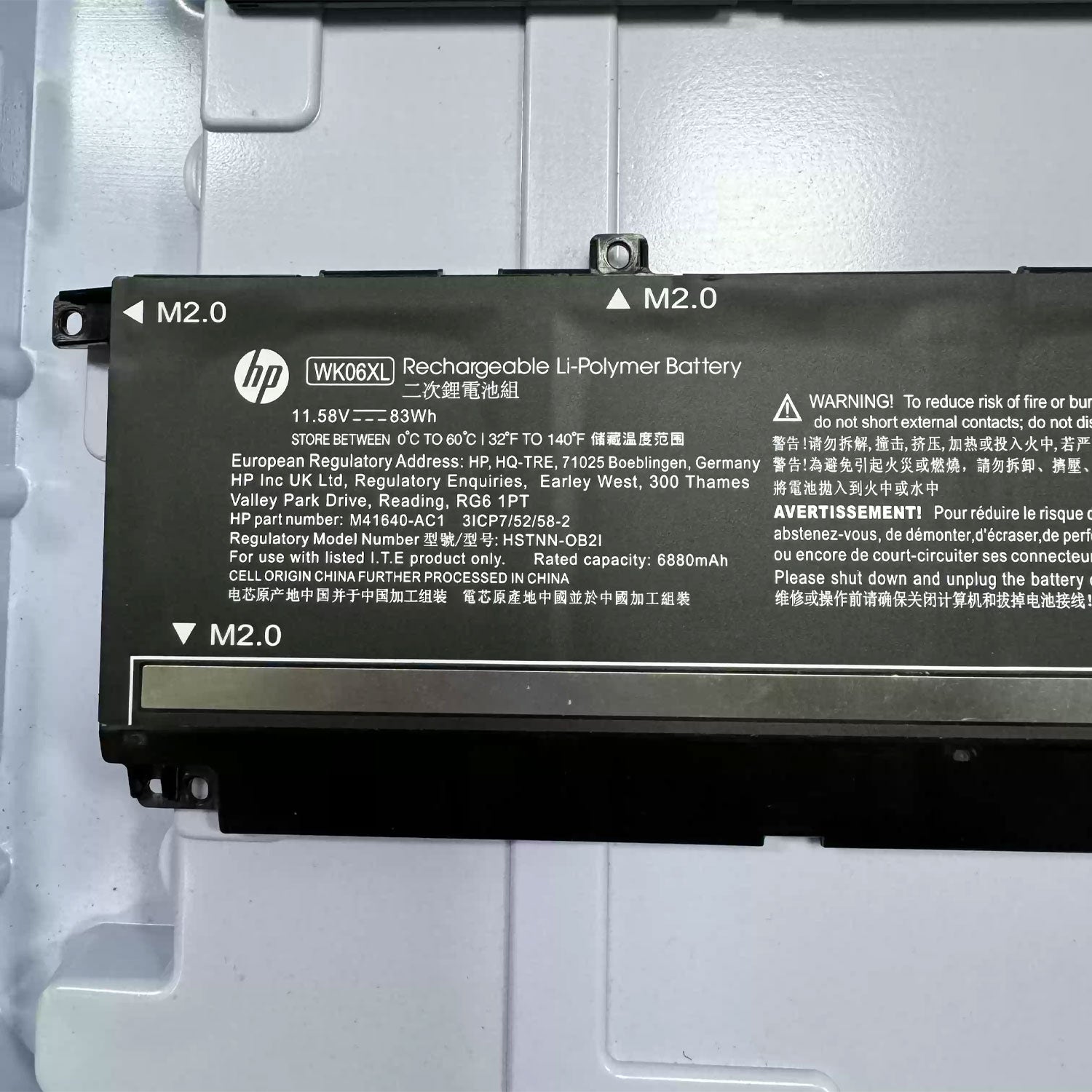 New Genuine WK06XL HSTNN-OB21 battery For HP Omen 16-B 16-C 17-CK Series