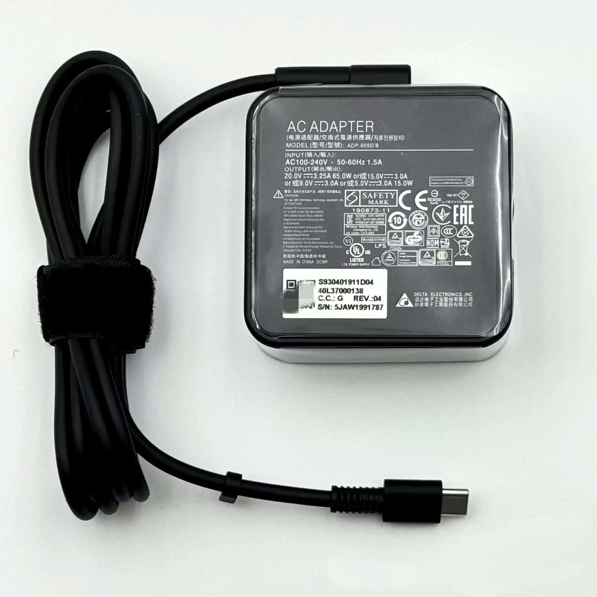 New Original ASUS ROG Zephyrus G14 GA401II-HE046T ADP-65SD B 65W USB-C Charger
