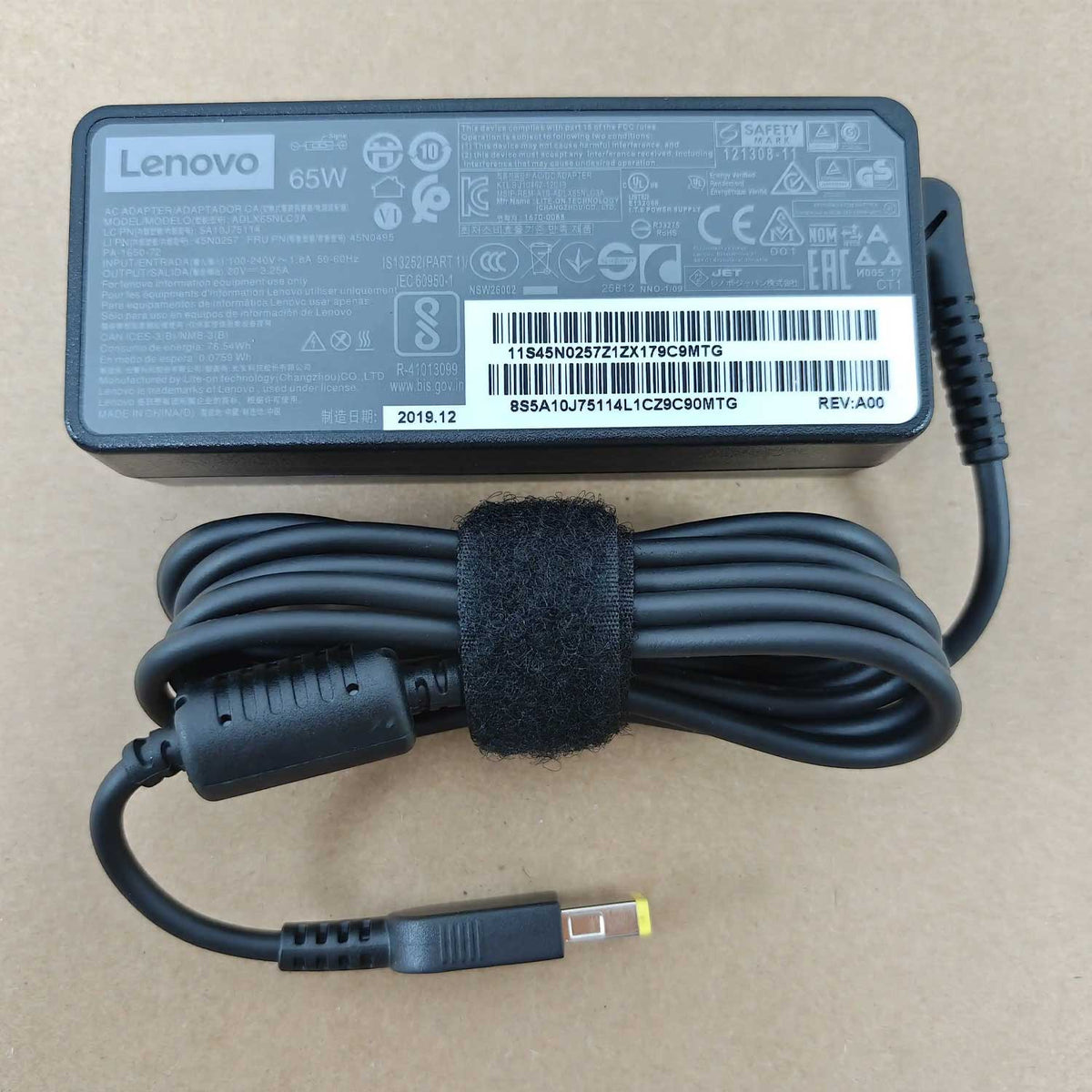 Lenovo 65W Slim Tip Charger for IdeaPad U430 U530 | 20V 3.25A